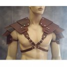 Medieval Accessory Viking Knight Costume Shoulder Armor PU Leather Warrior Armor