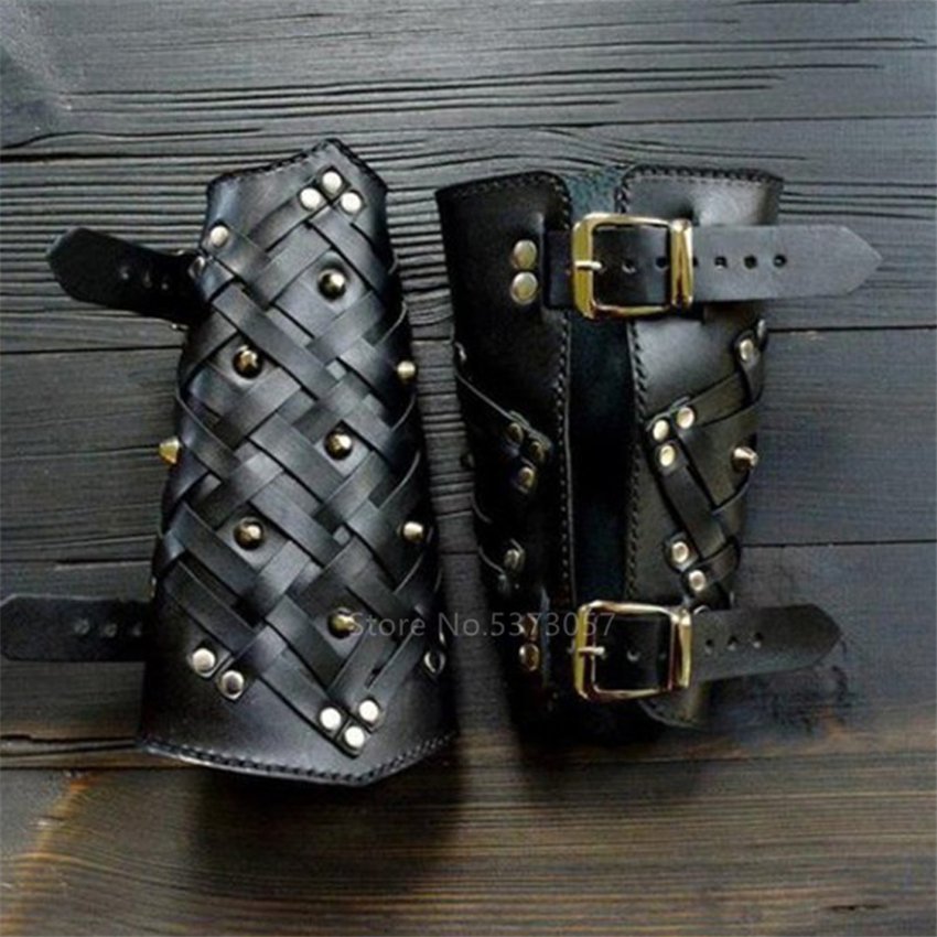 1 Pair Bracers Viking Pirate Armor Archer Medieval Cosplay Costumes Warriors