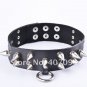 Choker Collar Necklace Punk Black Leather Chain Bracelet For Adults Unisex