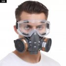 Full Face Gas Mask With Glasse Spray Chemical Pesticide Formaldehyde Anti-Dust Filter Respirator
