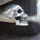 Metal Head Bone Exhaust Tip Motorcycle Car Modification Car Motorcycle Parts