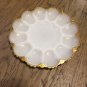 Vintage Gilded Deviled Egg Platter