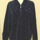 Quacker Factory Sparkle & Shine Jacket Sz Large L