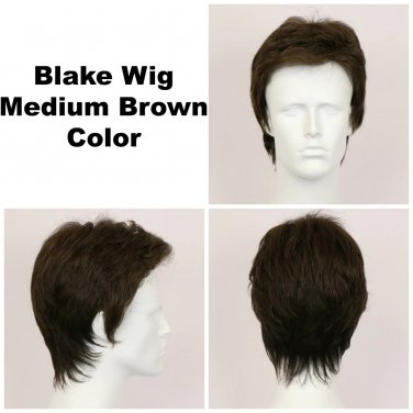 Blake Wig Medium Brown Shown