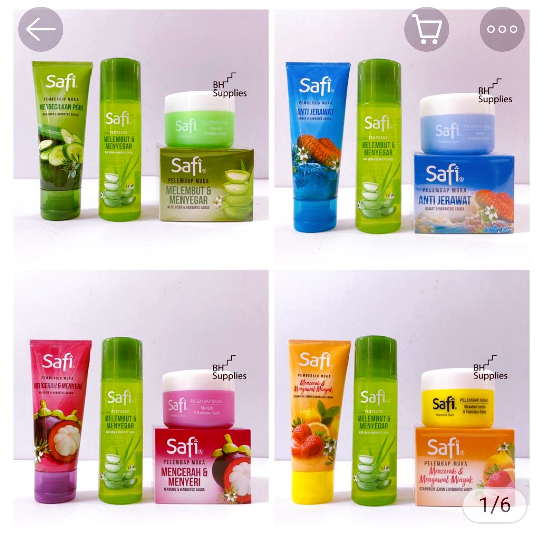 Safi Basic Skincare Set 3in1 Aloe Vera Mangosteen Gamat Strawberry Set N Price Usd 71 50 30