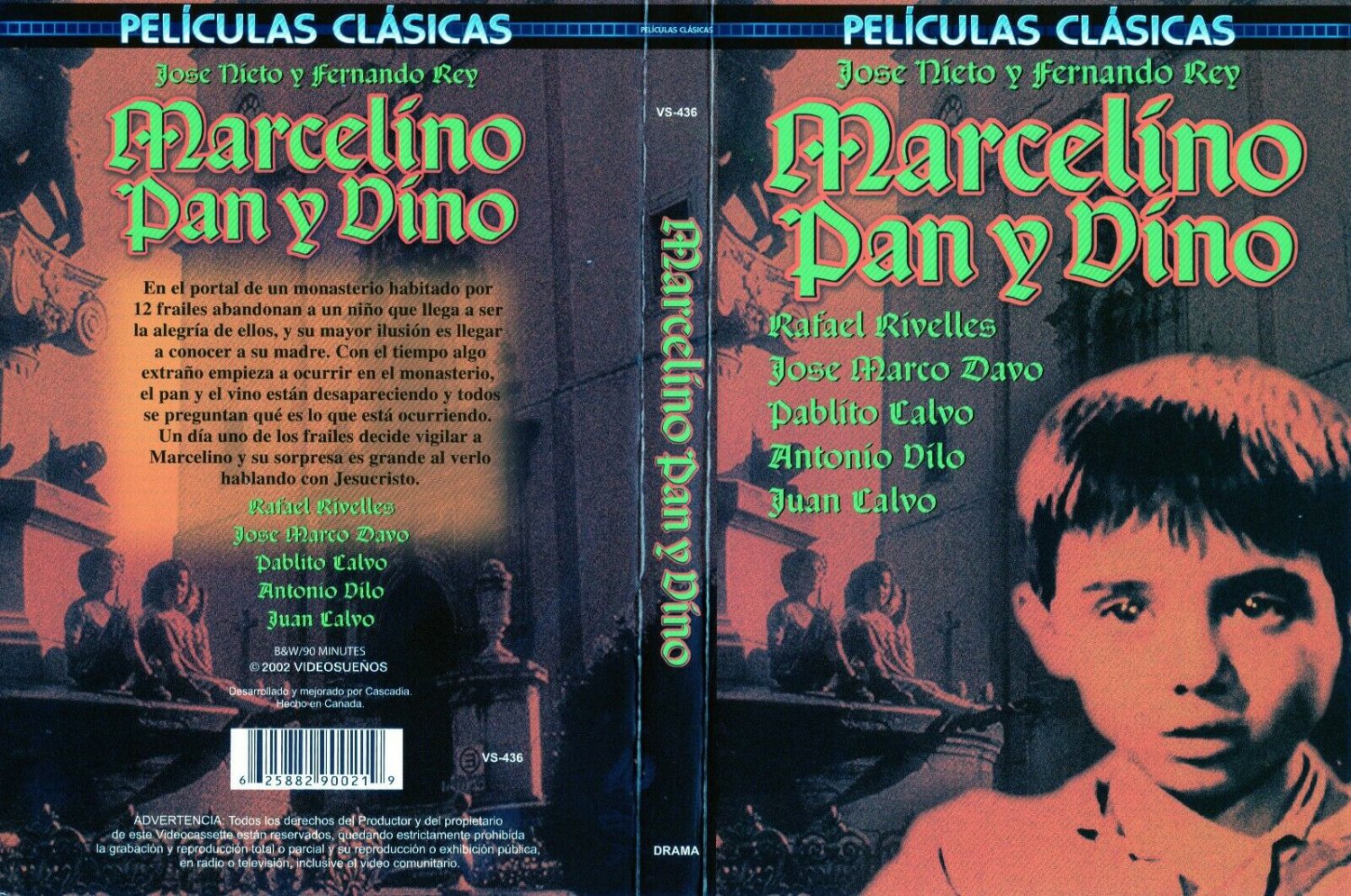 Marcelino Pan y Vino Spanish DVD New Ladislao Vajda Ladislaus Vajda Fernando Rey