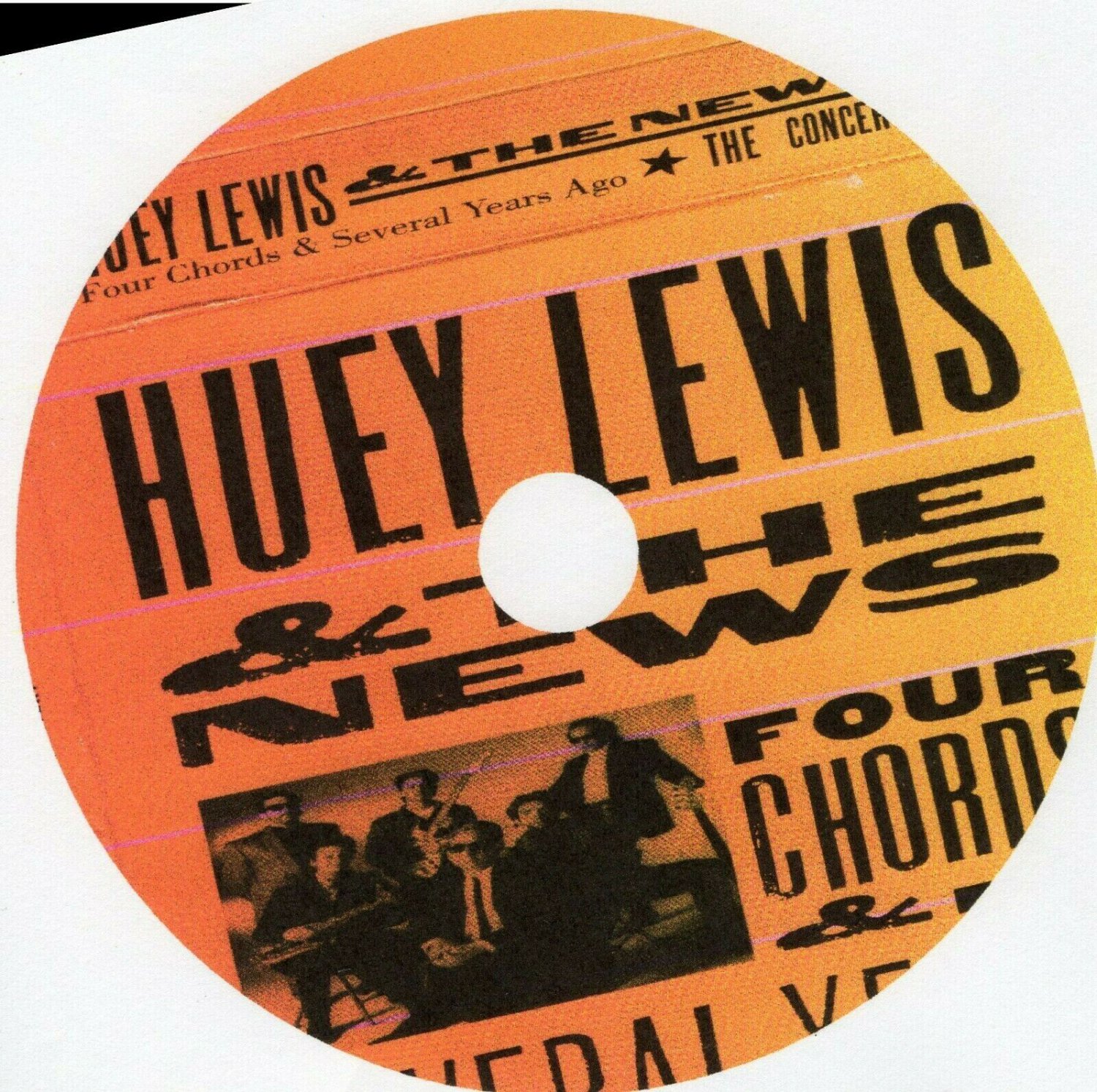 Huey Lewis & the News Four Chords & Several Years Ago DVD vintage 1994