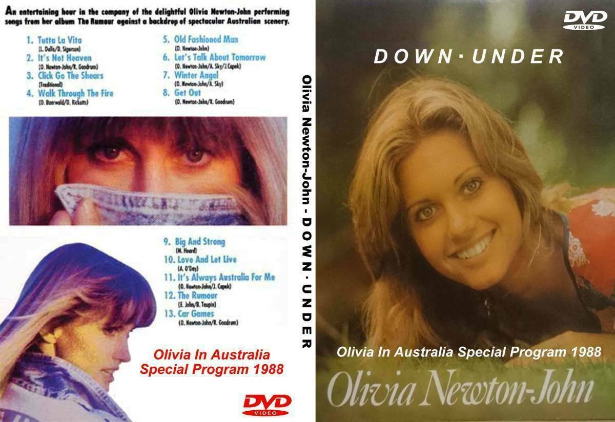 Olivia Newton John /DOWN UNDER 1988/AUSTRALIA SPECIAL DVD manufactured on demand