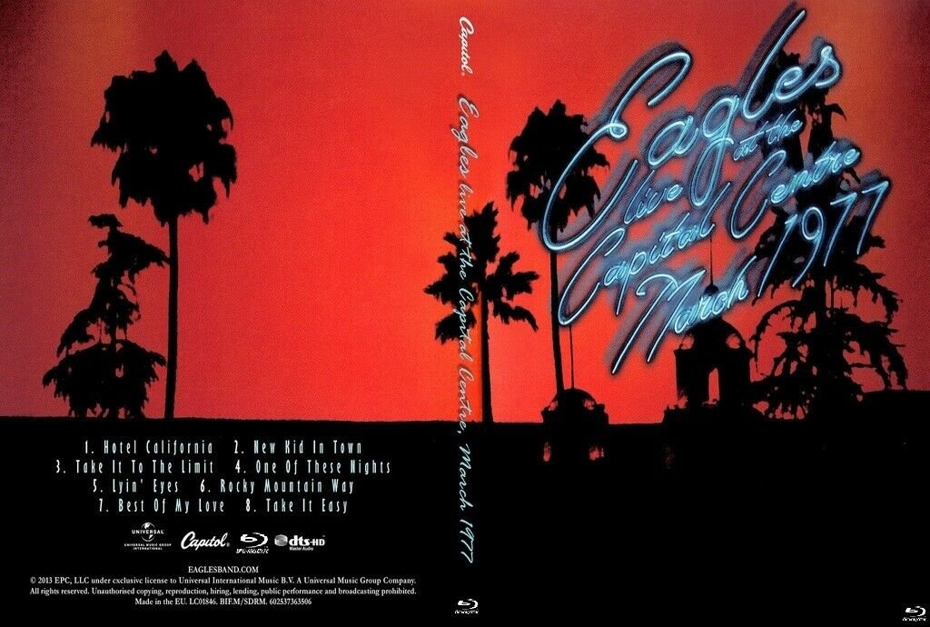 Eagles Live at the Capital Centre 1977 Bluray Region Free 0/All