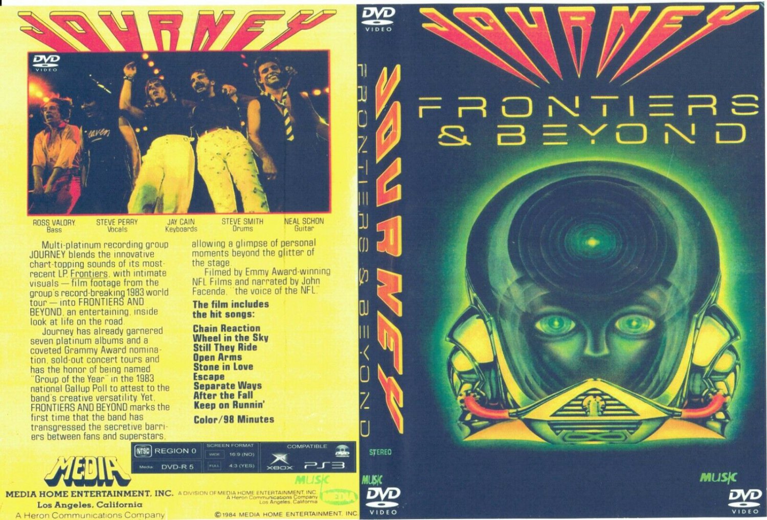 JOURNEY American Tour &acirc;��84 FRONTIERS&acirc;�&brvbar;AND BEYOND Manufactured on Demand (2) DVD
