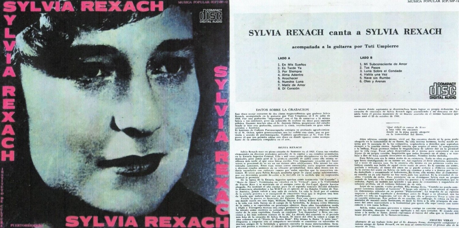 SYLVIA REXACH canta a Sylvia Rexach TuTi Umpierre CD PR- bolero + Free Bonus DVD