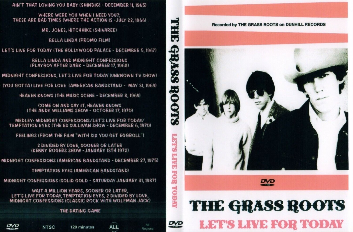 The Grass Roots "Let's Live for Today," DVD (Manufactured on Demand) 1969