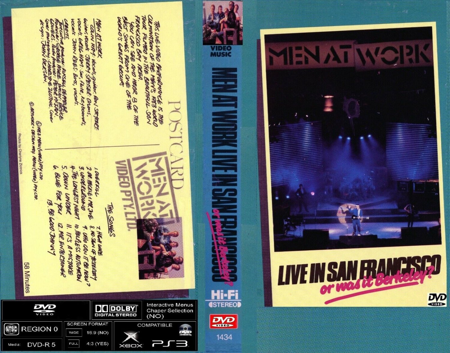 Men at Work Live In San Fr...Or Was It Berkeley?1983 DVD Manufactured on demand.