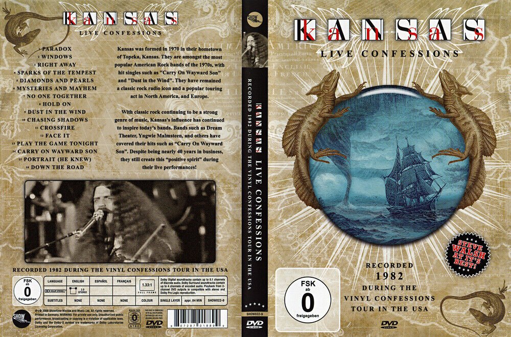 Kansas Live Confessions [DVD] NTSC REGION FREE