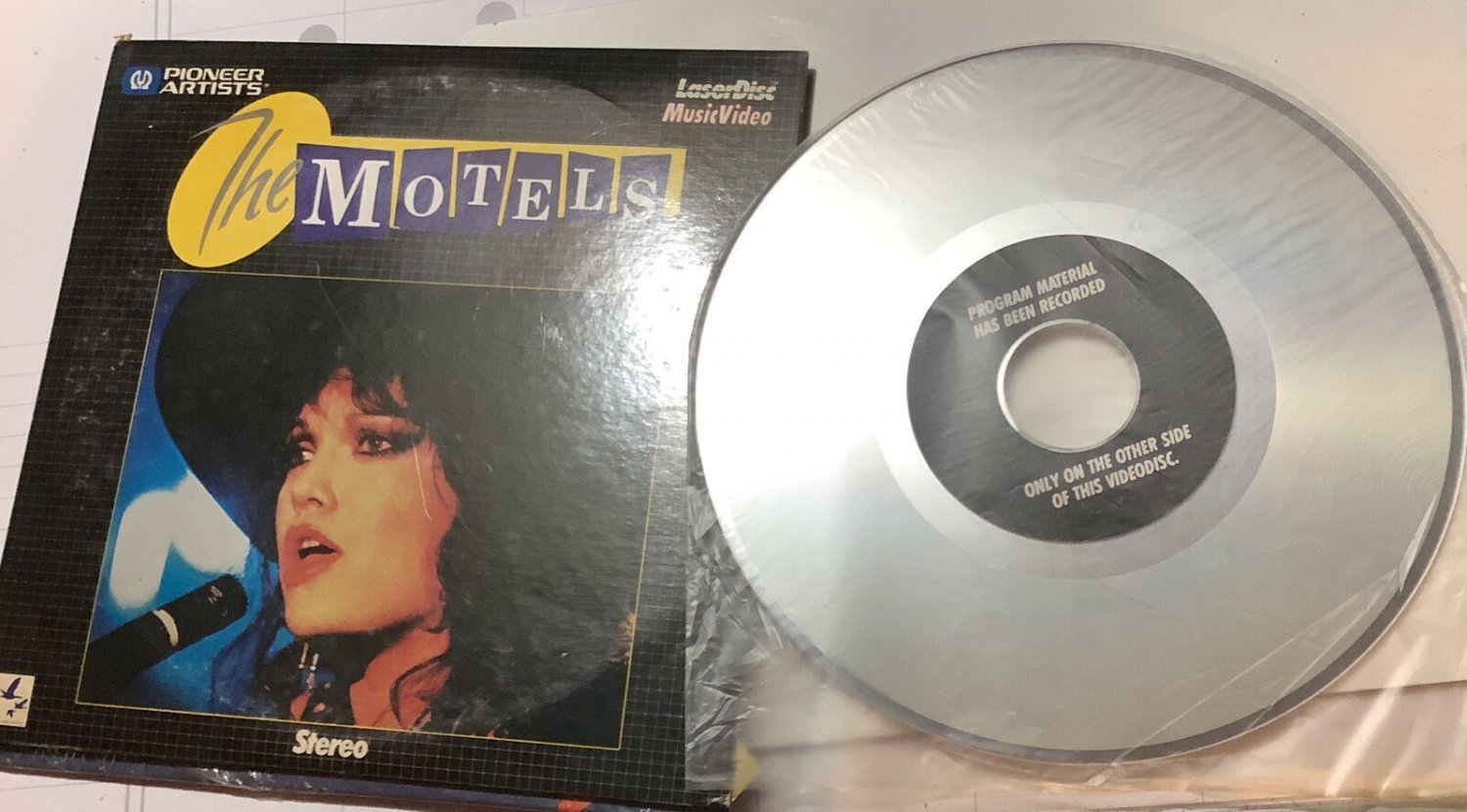 MOTELS 8" Laserdisc "Only The Lonely" 80'S Music Videos LD 20cm