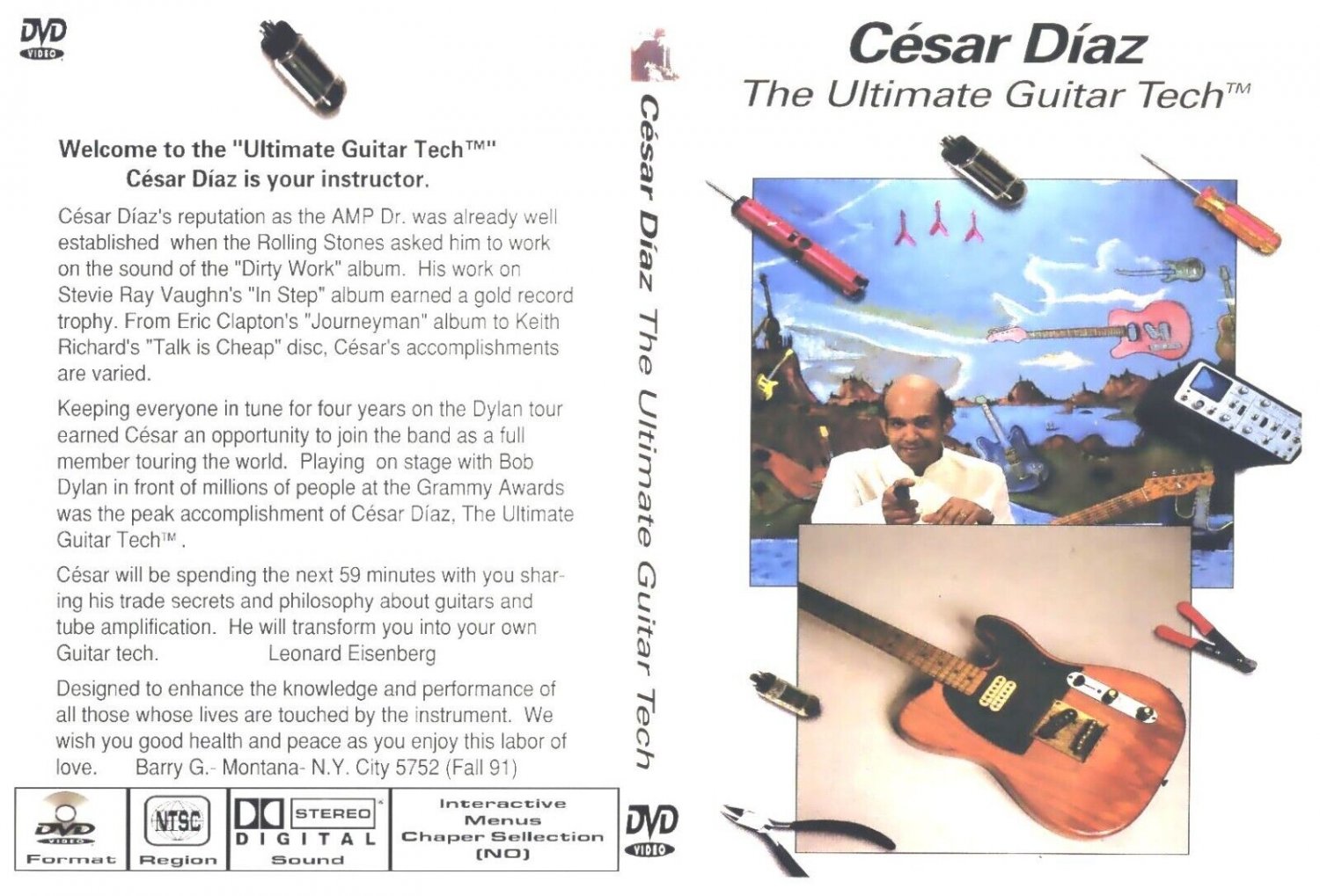 Cesar Diaz the ultimate guitar tech.(manufactured on demand) 2 DVD & 1 CD