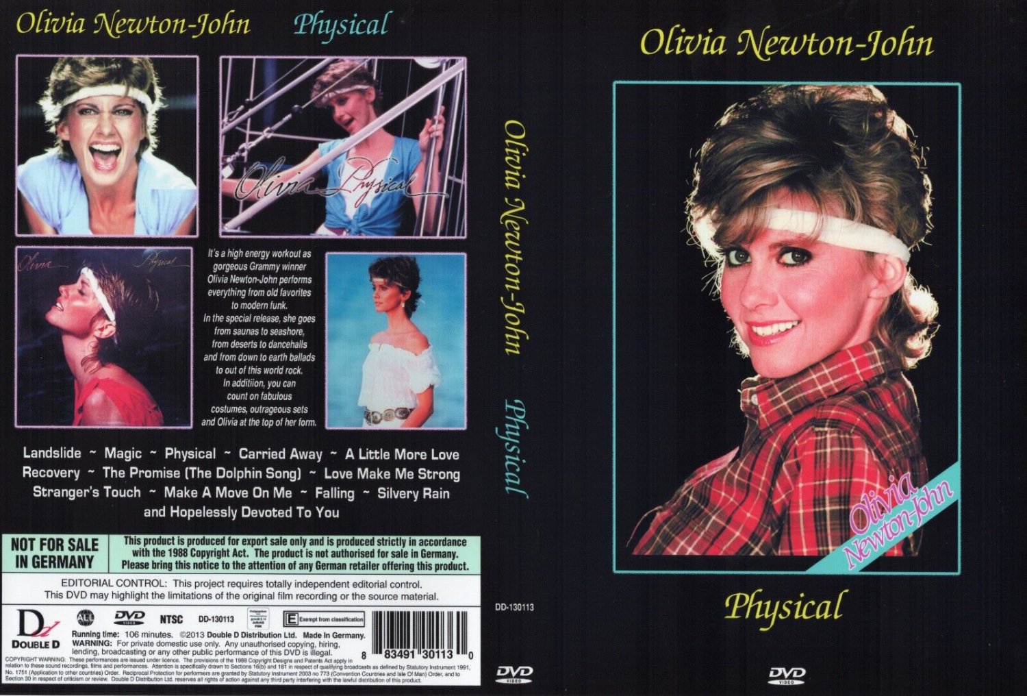 OLIVIA NEWTON JOHN Physical DVD (MANUFACTURED ON DEMAND) 1981 NTSC + BONUS DVD