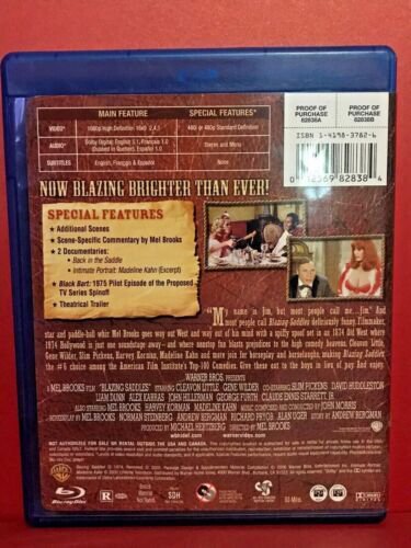 BLAZING SADDLES BLU-RAY BY MEL BROOKS 1974 GENE WILDER
