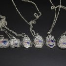 A Set New England Patriots Super Bowl Championship Pendants With Chain 6Pcs Nice Gift