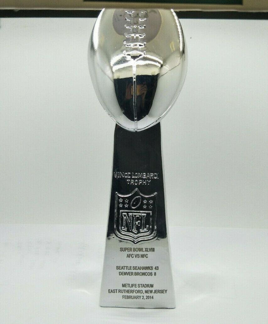 Seattle Seahawks Super Bowl Championship 2014 VINCE LOMBARDI Trophy ...