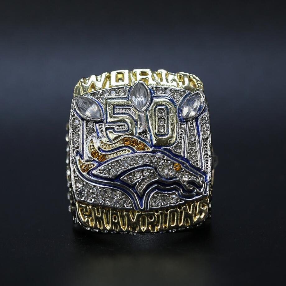 Size 11 Denver Broncos 2015 Super Bowl Championship Ring Fans Gift
