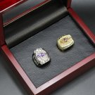 A Set Baltimore Ravens 2000 2012 Super Bowl Championship Rings With Wooden Display Box