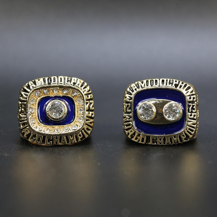 Miami Dolphins 1972 1973 Super Bowl Championship Rings Size 11 Fans Gift