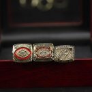Size 11 Washington Redskins 1982 1987 1991 Super Bowl Championship Rings With Wooden Display Box
