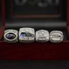 Size 11 Seattle Seahawks Super Bowl Championship Rings With Wooden Display Box Fans Gift