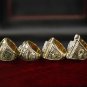 A Set Green Bay Packers 1966 1967 1996 2010 Super Bowl Championship Rings With Wooden Display Box