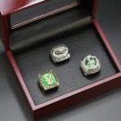 A Set Philadelphia Eagles 1980 2004 2017 Super Bowl Championship Rings With Wooden Display Box
