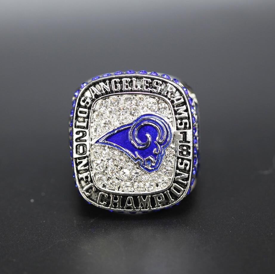 Size 11 Los Angeles Rams 2018 NFC Championship Ring Fans Gift