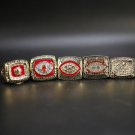 Size 11 Washington Redskins 1972 1982 1983 1987 1991 Super Bowl Championship Rings Fans Gift