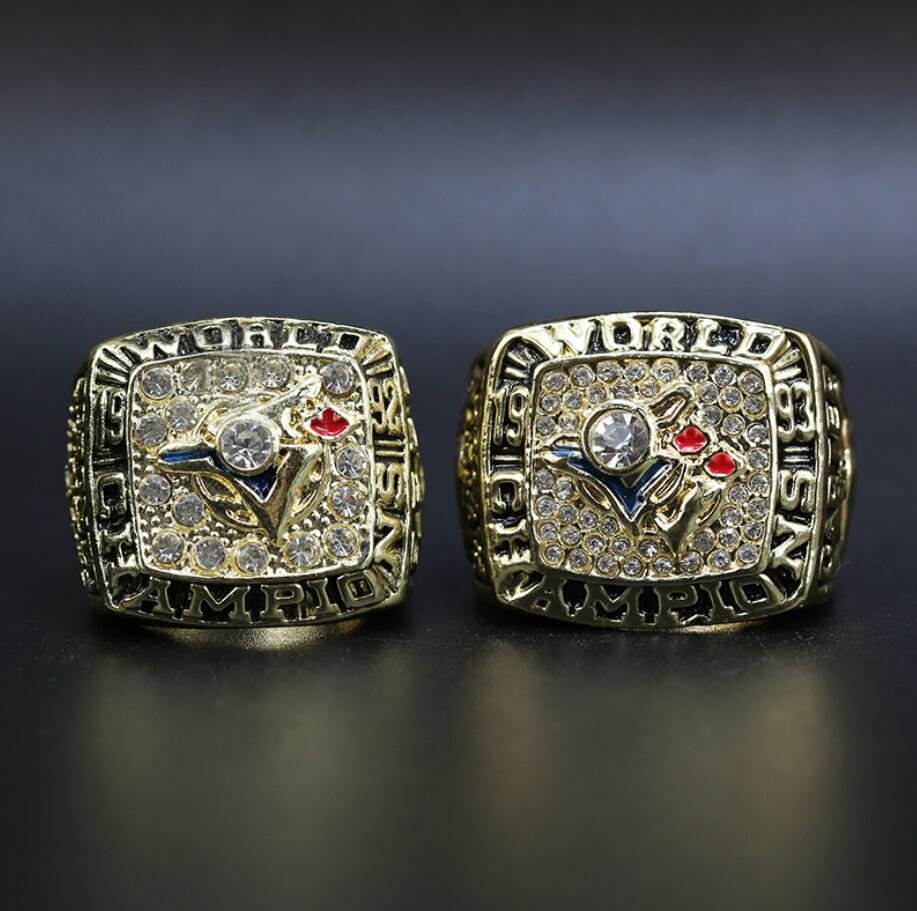 Size 11 Toronto Blue Jays 1992 1993 World Series Championship rings Fans Gift