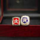 Size 11 Houston Astros 2005 2017 World Series Championship rings With Wooden Display Box