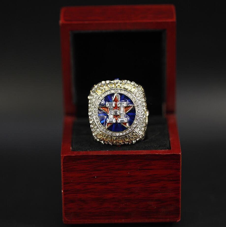 Houston Astros 2017 World Series Championship ring With Wooden Display Box Fans Gift