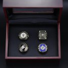 A Set Detroit Tigers 1935 1945 1968 1984 World Series Championship rings With Wooden Display Box