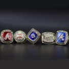 Size 11 Atlanta Braves 1991 1992 1995 1996 1999 World Series Championship rings Fans Gift