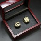 A Set Montreal Canadiens 1986 1993 Stanley Cup Championship rings With Wooden Display Box