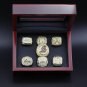 Size 11 A Set Los Angeles Lakers Basketball Championship rings 7Pcs With Wooden Display Case