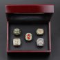 5Pcs Texas Longhorns National Championship rings Fans Gift With Wooden Display Case