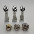 Kansas City Chiefs 1969 2019 2022 Super Bowl Championship Rings + Trophy + Display Case Gift