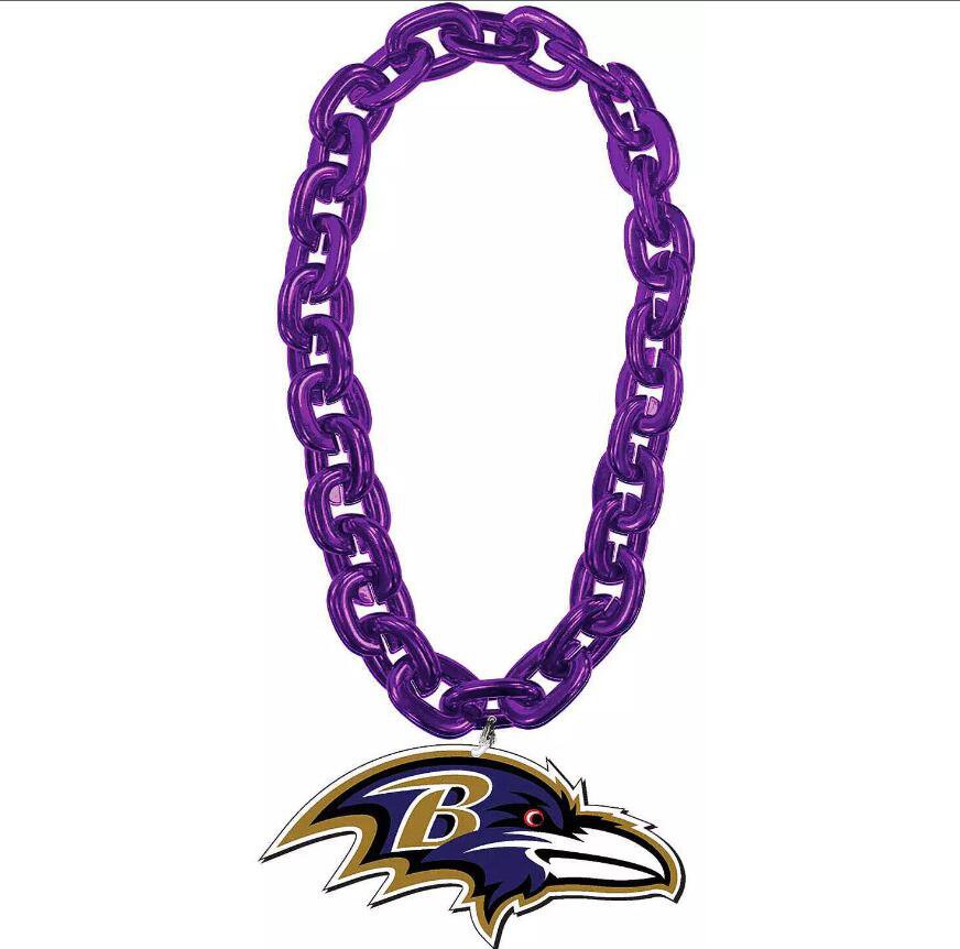 Baltimore Ravens 3D Fan Chain Necklace Foam 4 Colors! Christmas Gift
