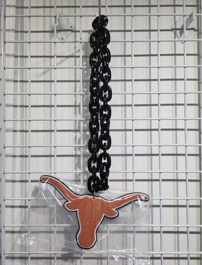 Texas Longhorn 3D Fan Chain Necklace Foam 2 Colors! Christmas Gift