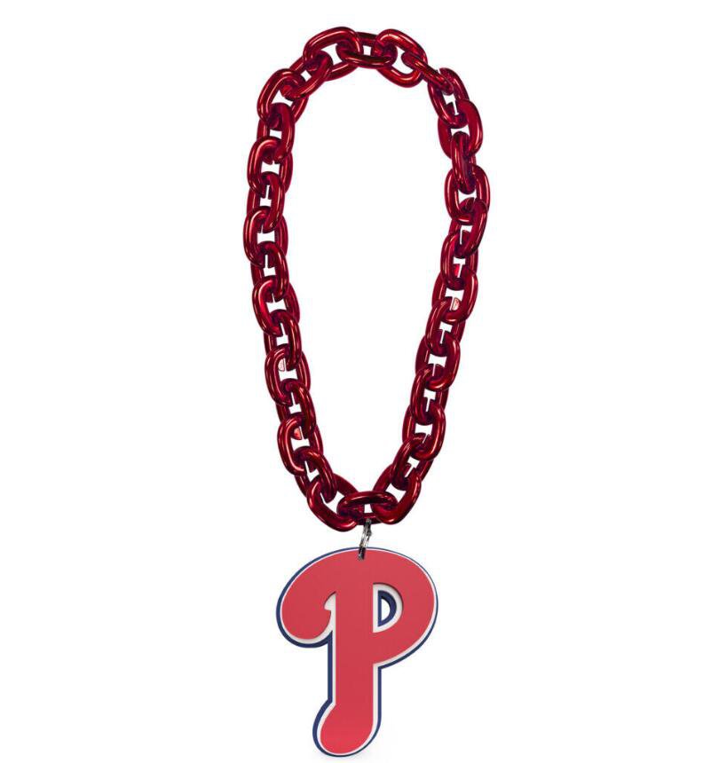 Philadelphia Phillies 3D Fan Chain Necklace Foam 2 Colors! Christmas Gift
