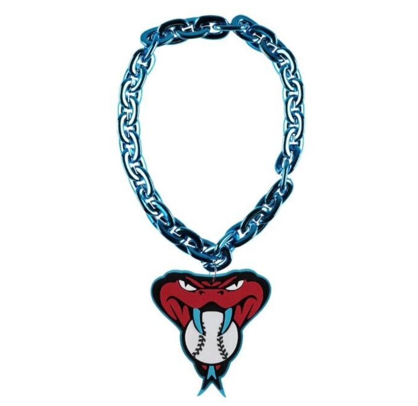 Arizona Diamondbacks 3D Fan Chain Necklace Foam (SNAKE HEAD) 5 Colors! Christmas Gift