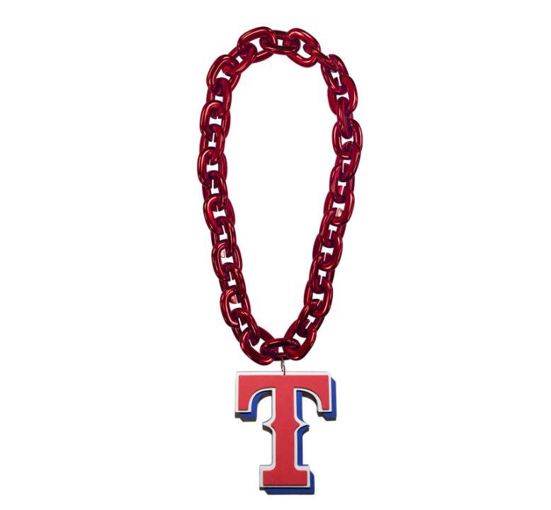 Texas Rangers 3D Fan Chain Necklace Foam 4 Colors! Christmas Gift