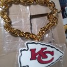 Kansas City Chiefs 3D Fan Chain Necklace Foam (Gold Chain) Christmas Gift