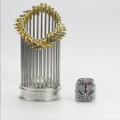 Texas Rangers 2023 World Series Championship Ring & Trophy & Display Box Fans Gift