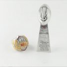 Kansas City Chiefs 2023 Super Bowl Championship Ring & Trophy & Display Box Official Style Fans Gift